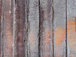Rusty texture or background with copy space. Weathered metal plate.