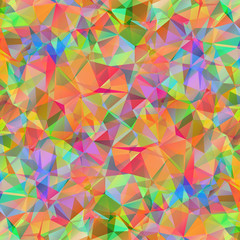 Colorful pattern with chaotic triangles