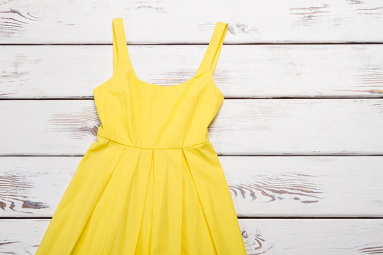 Bright Yellow Summer Dress.