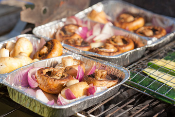 Champignons grillen