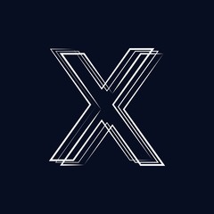 initial letter x abstract