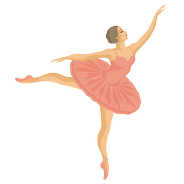 dancing ballerina in pink tutu