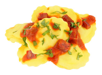 Ravioli Pasta With Tomato Sauce