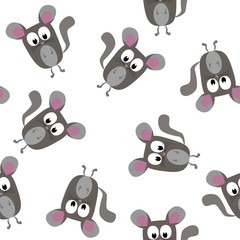 Chinchilla seamless pattern, vector illustration