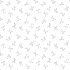 Seamless Scissors Pattern Outline Series