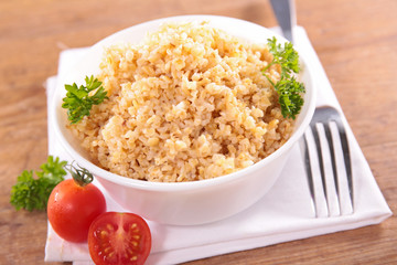 bowl of bulgur