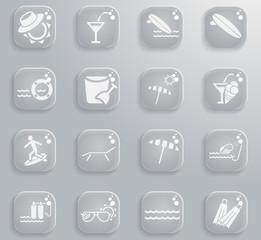 Beach simply icons