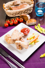 breaded chicken meat
