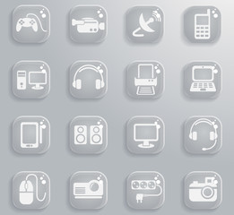 devices icon set