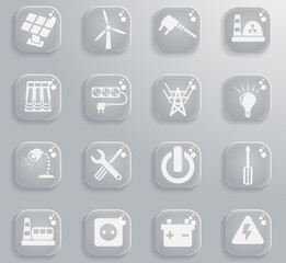 electricity icon set