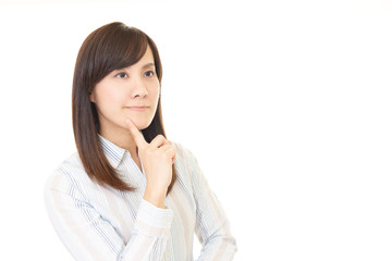 Fototapeta premium 困惑する女性