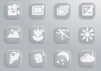 Fototapeta premium Modes of Photo Silhouette Icons