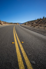 Black Asphalt Desert Highway