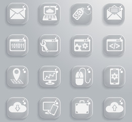 seo and development icon set