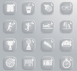 Volleyball simply icons