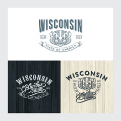 Висконсин, эмблема штата Америки © yard1509