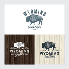 Вайоминг, эмблема штата Америки © yard1509