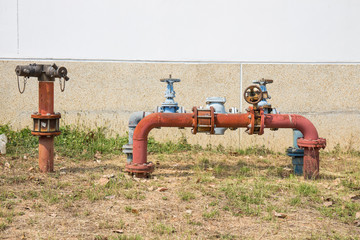 Rusting old big water valve