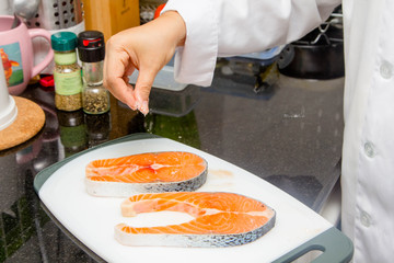 fresh salmon
