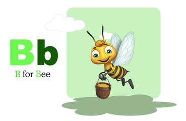Bee with alphabte