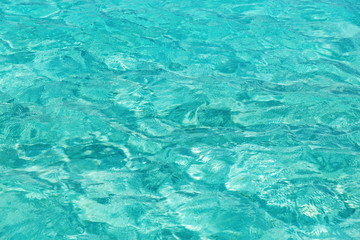 sea or ocean blue transparent water