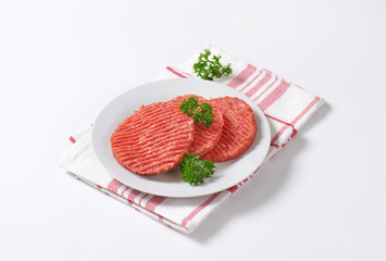 hamburger patties