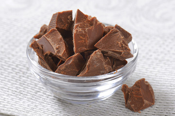 pieces of chocolate
