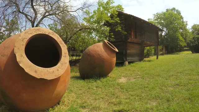 Kvevri clay to grass
