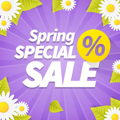 Seasonal special spring sales business background