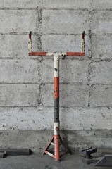 Base of stand jack (Select focus)
