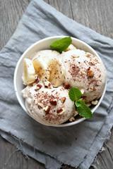 Fruit banana ice cream