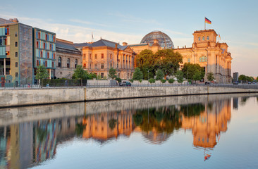 Naklejka premium Berlin Reichstag. Reichstag Building in Berlin, Germany.