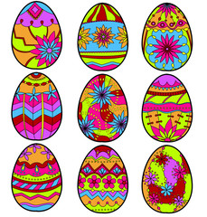 Colorful eggs