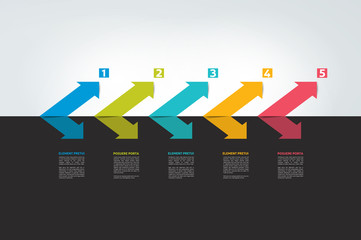  Infographic timeline report, template, chart, scheme. Vector.