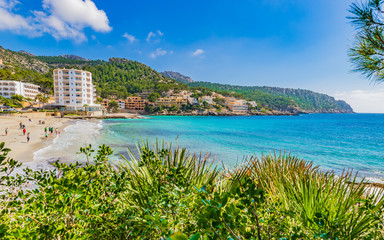 Beautiful view of Majorca Coast Beach Sant Elm