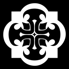 Stylized christian cross