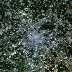 Moscow from Landsat satellite. Elements of this image furnished by NASA. © voran