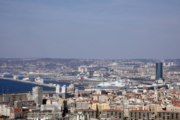 Fototapeta premium panoramic view of marseille