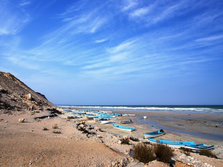Beach in Ras Markas, Al Wusta region, Sultanate of Oman