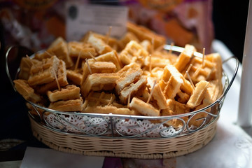 pieces of cake in a box