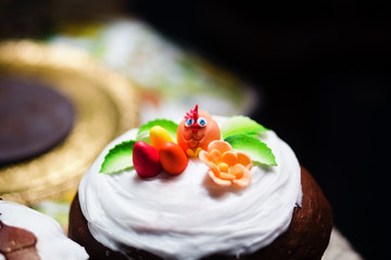 Easter cake on a table