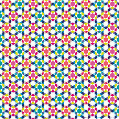 Vector modern seamless colorful geometry triangle pattern, color abstract geometric background