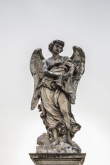 Fototapeta na wymiar Statue in Ponte Sant'Angelo in Rome, Italy