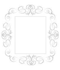 Beautiful sliver frame - vector