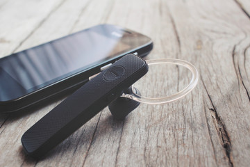 Bluetooth headset with smart phone