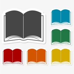 Multicolored paper stickers - Book