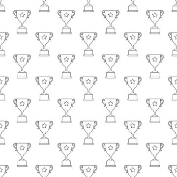 Trophy Cup Pattern Seamless