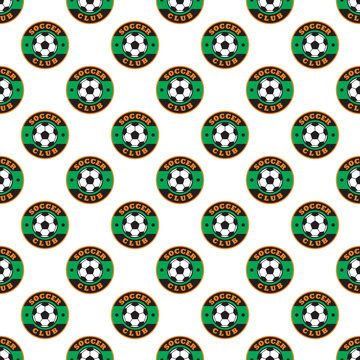 Soccer pattern seamless