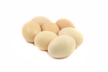 eggs isolated on white background