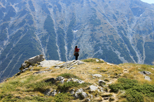 Girl on the top of the Hill